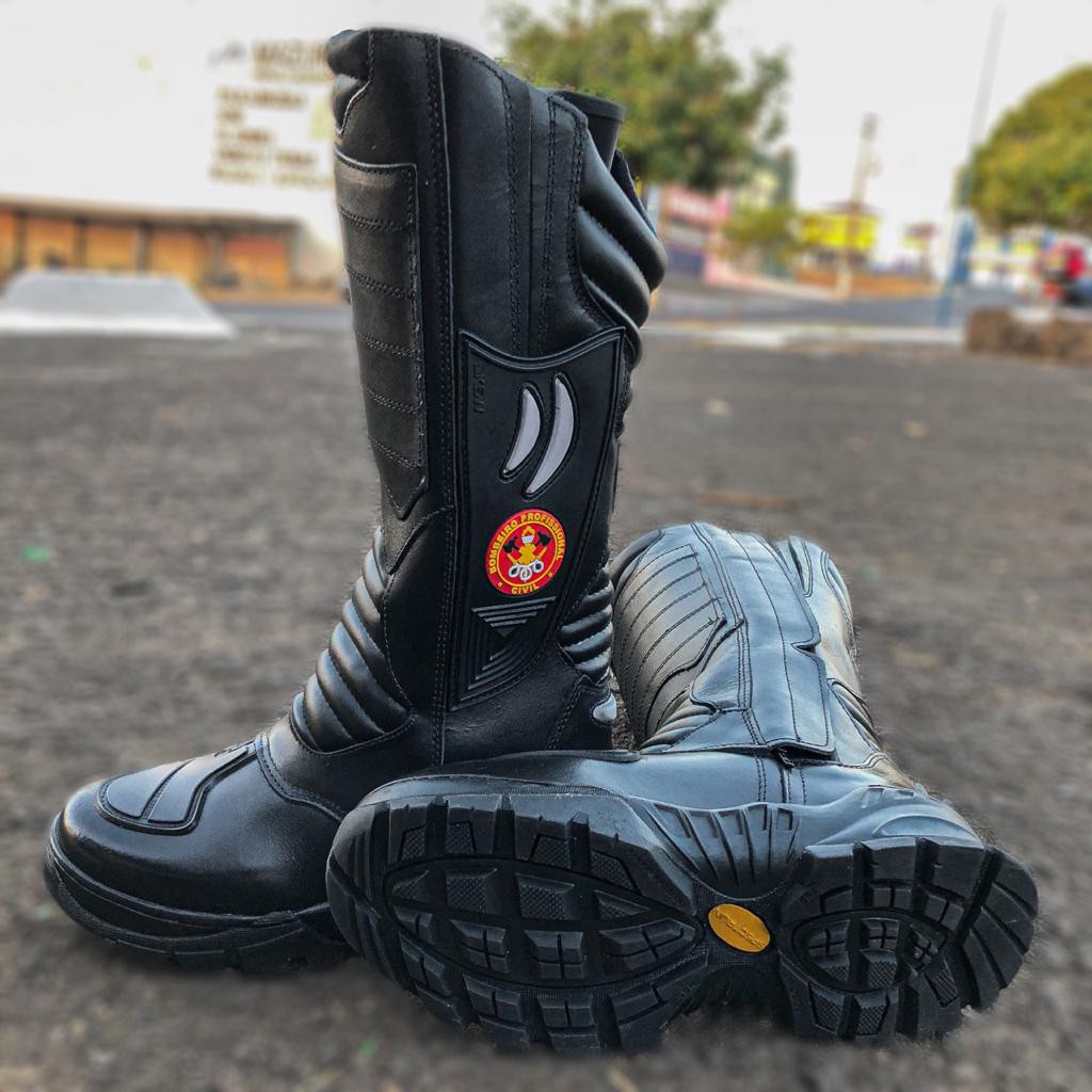 Bota masculino feminina Cano Alto Para Samu Bombeiro Civil em