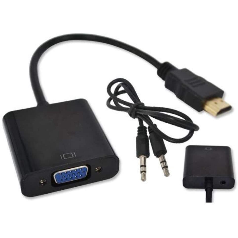 Cabo Adaptador Conversor Hdmi Para VGA Com Saída P2 De Áudio