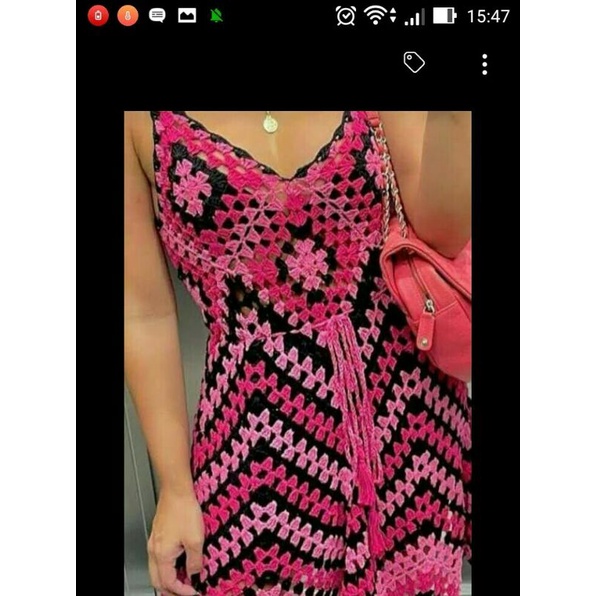 Vestido de square de hot sale croche