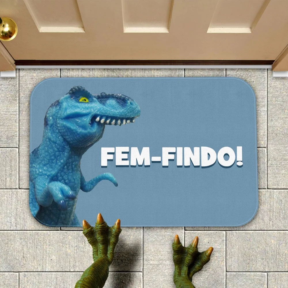 Tapete Decorativo Meme Dinofauro Fem-findo Tiranofauro Rex