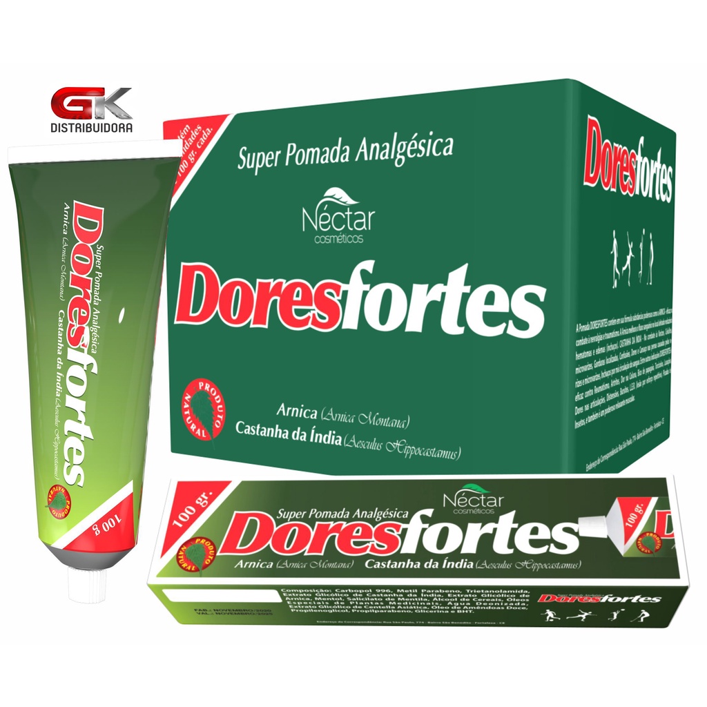 Pomada Dores Fortes - Super Pomada Analgésica 12 unidades