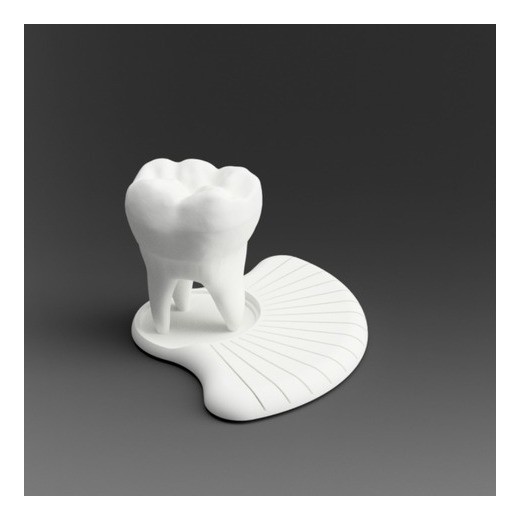 Dente 3d Porta-cartão De Visita Odontologia