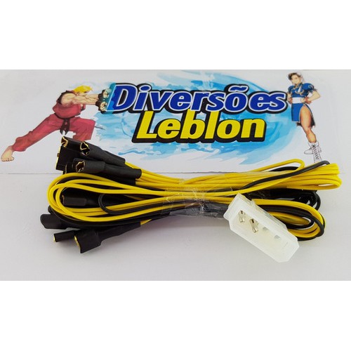 Cabo P/ Ligar Botão C/ Led Fliperama Arcade Raspbery Jukebox
