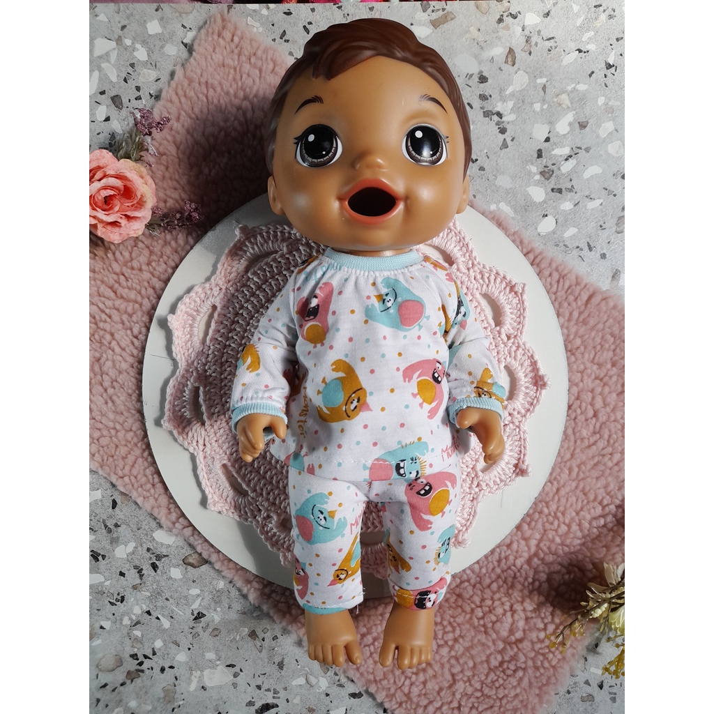 Roupinha Roupa P/ Boneca Baby Alive Pijama Malha