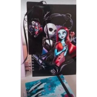 Caderno personalizado o Mundo Estranho de Jack, Jack e Caveira,Halloween