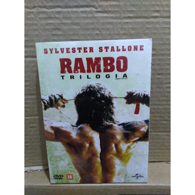 BOX DVD TRILOGIA RAMBO (ORIGINAL- LACRADO).