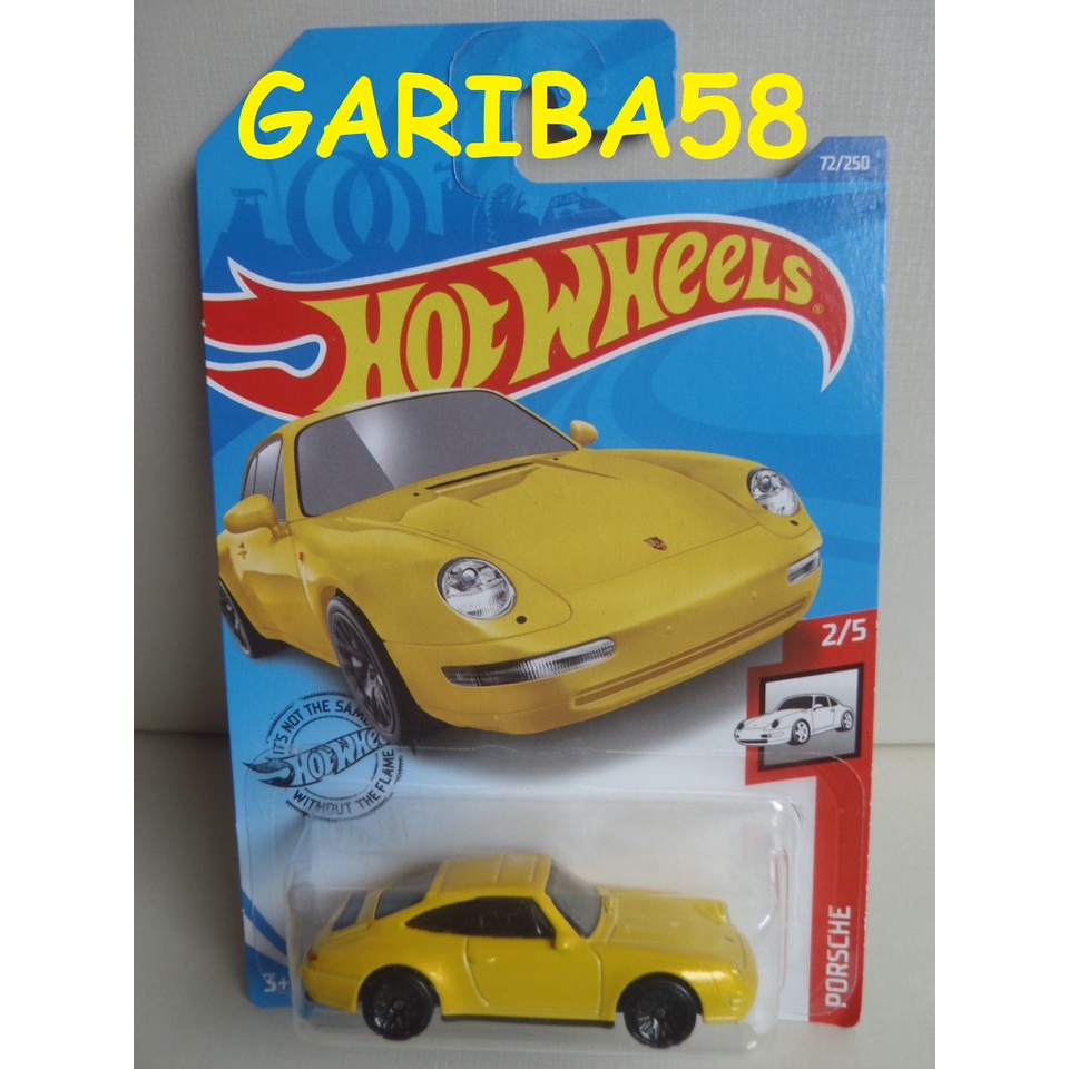 Hot Wheels 2020 Porsche Series - '96 Porsche Carrera Yellow 72/250 Diecast Car