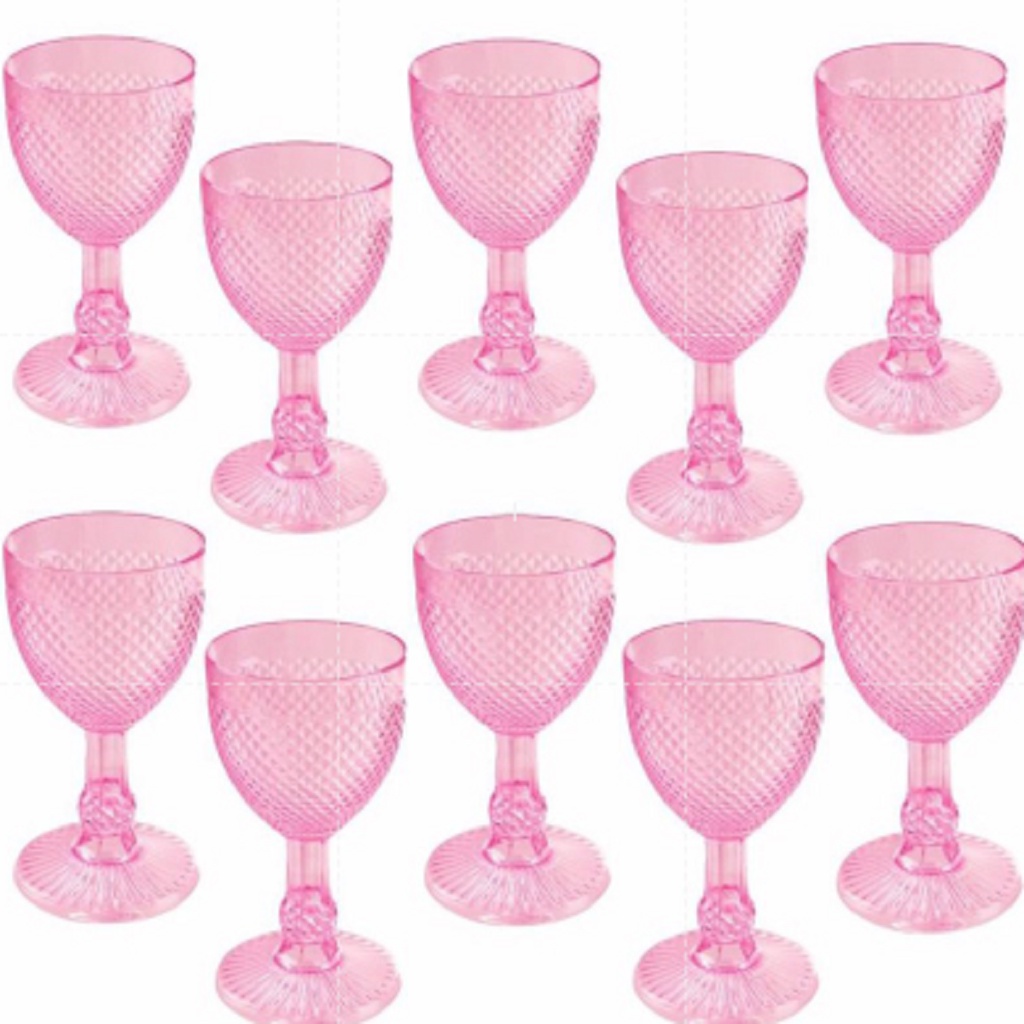 Taça Da Água Bico De Jaca Da Havan Casa 320Ml - Rosa