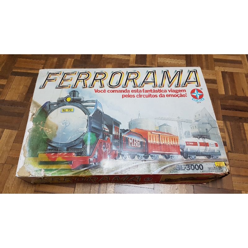 BRINQUEDO-antigo trem FERRORAMA da fabrica estrela.func