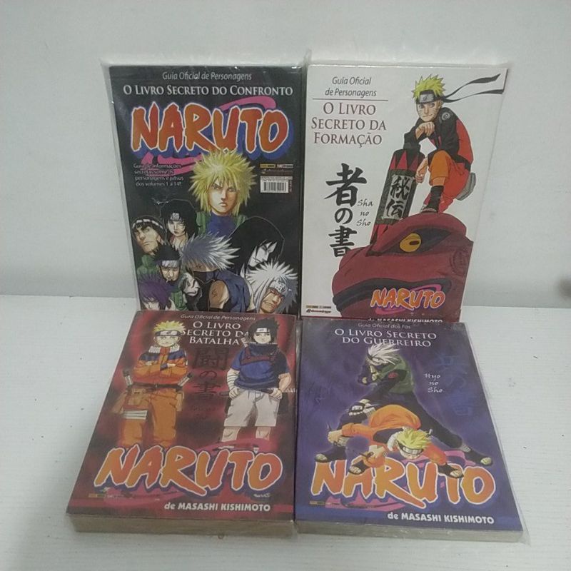 mangas Naruto guia para venda avulsa livro do confronto, guerreiro, batalha e formação mangas Naruto