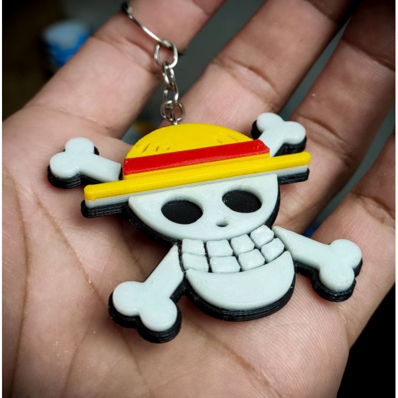 Almofada Anime One Piece Monkey D. Luffy + Chaveiro