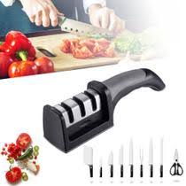 Amolador Afiador de Faca Profissional com 3 Afiadores