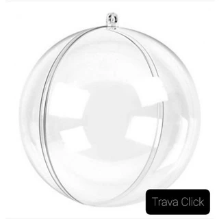 Esfera Acrílica transparente - 6,5 cm - 50 Unidades / Bola de Natal para personalizado