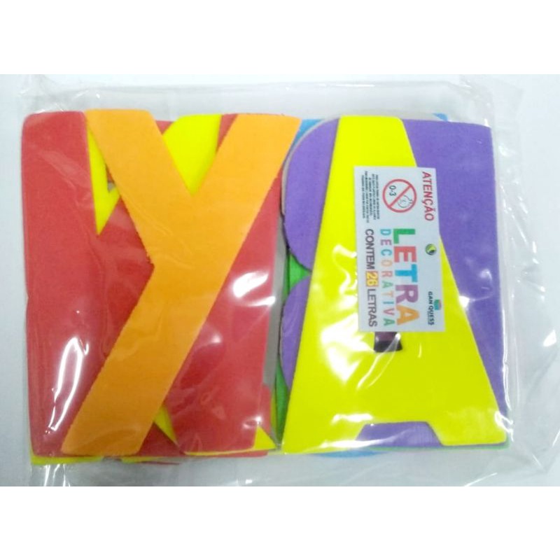 Kit letras de Eva tamanho grande ( 26 letras) | Shopee Brasil