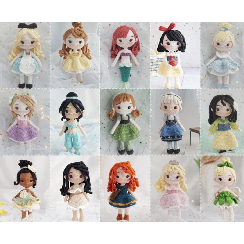 Amigurumi 2025 princesas disney