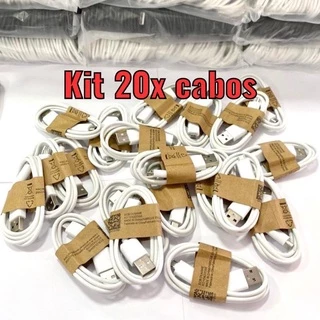 Kits 10 20x Cabos Carregador Micro V8 USB qualidade custo benefício