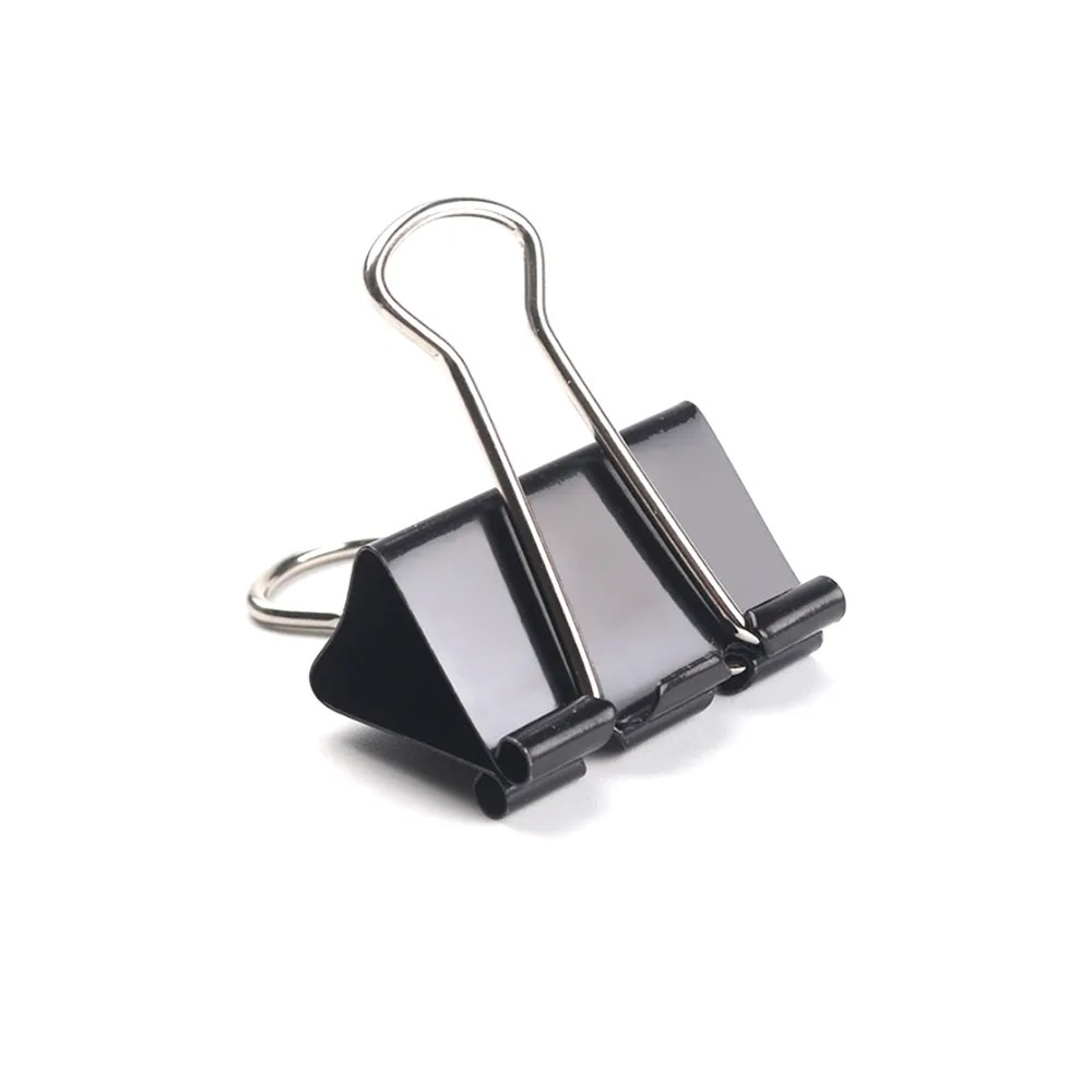 Prendedor de Papel Binder Clip 15mm Preto BRW 1 Un Shopee Brasil