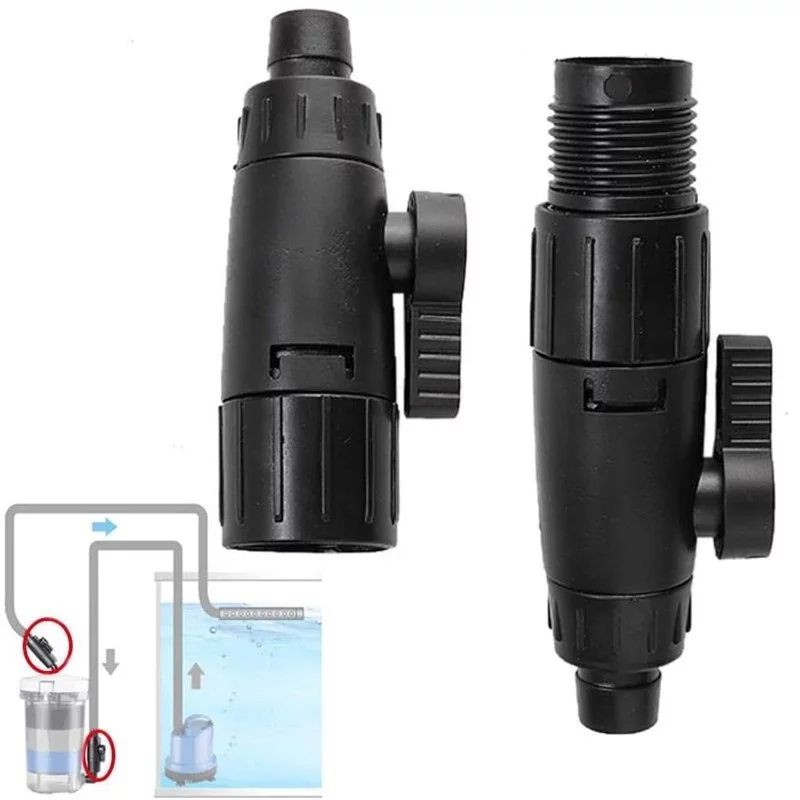 Kit Válvula Registro Retentor Fluxo Mangueira Canister Sump Recalque Filtro 16mm ou 12mm