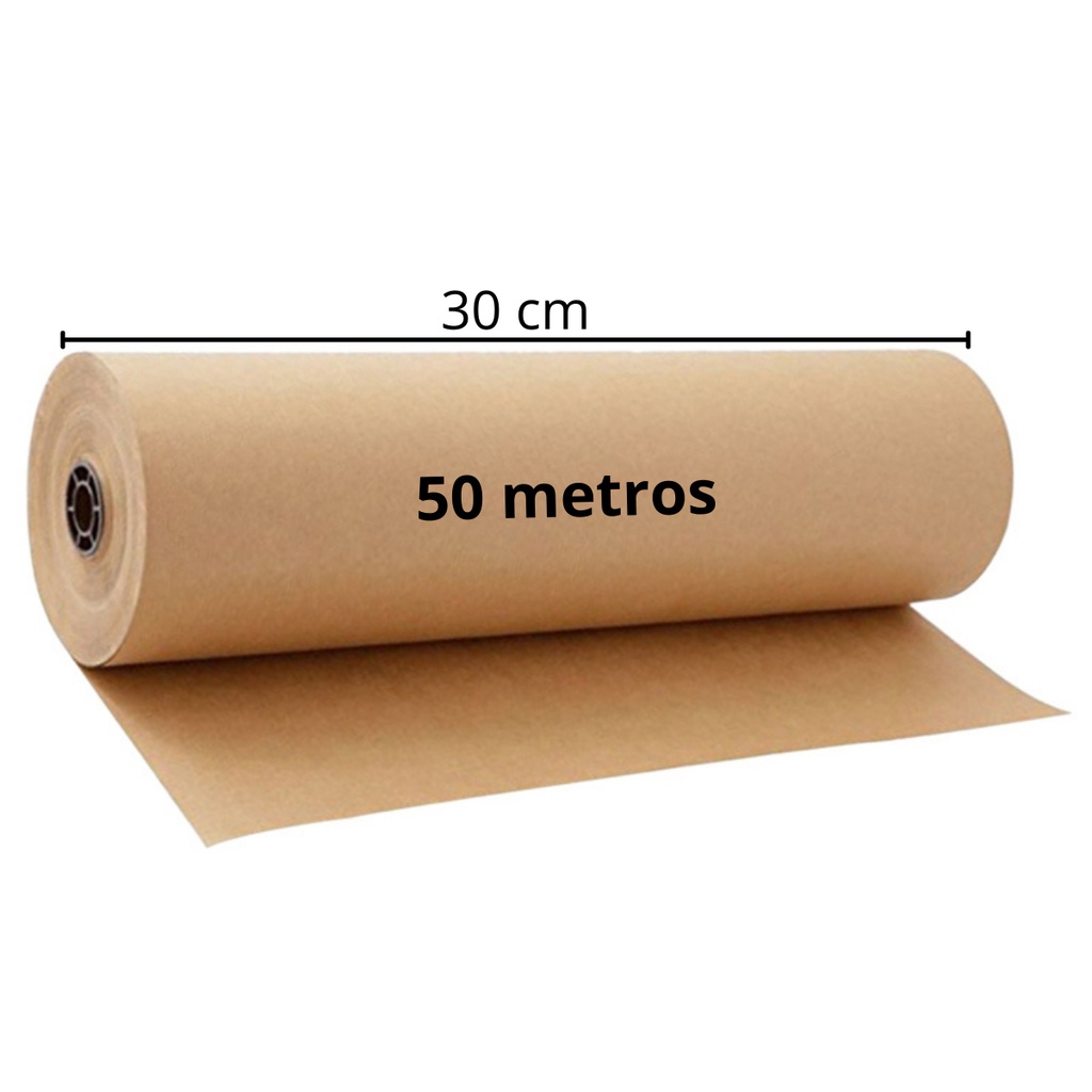 Rolo Bobina 50m Papel Pardo Semi Kraft Pardo Embalagem Caixa Envelope Carta Shopee Brasil 9992