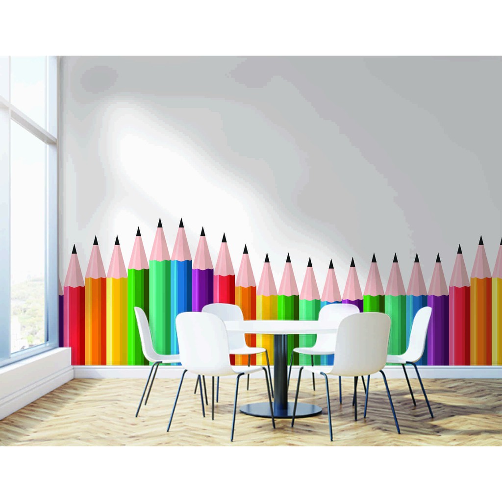 Painel de parede adesivo para quarto infantil Formas e cores
