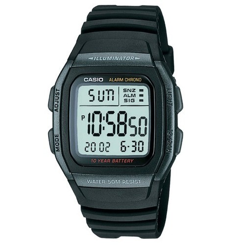 Relógio Casio 100% TOTALMENTE ORIGINAL W96 Preto Mascilino Prova dágua