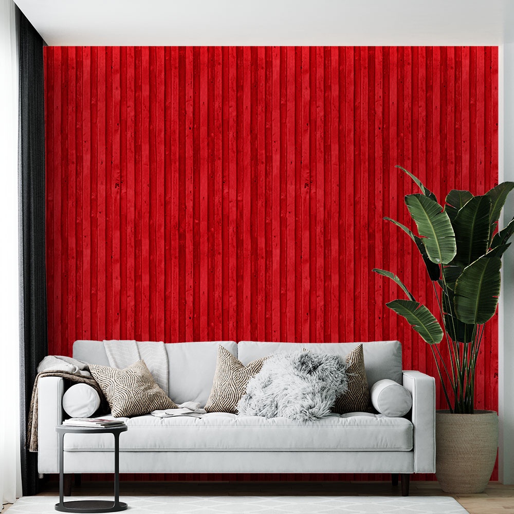 Papel De Parede Adesivo Contêiner Vermelho - Vinil Autocolante