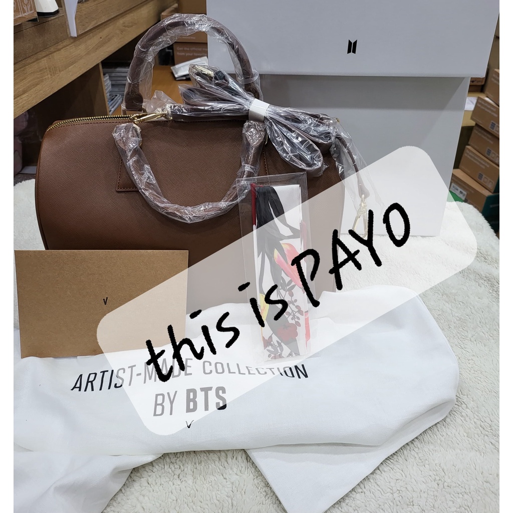 BTS ARTIST MADE COLLECTION UNBOXING MY MUTE BOSTON BAG BY V 