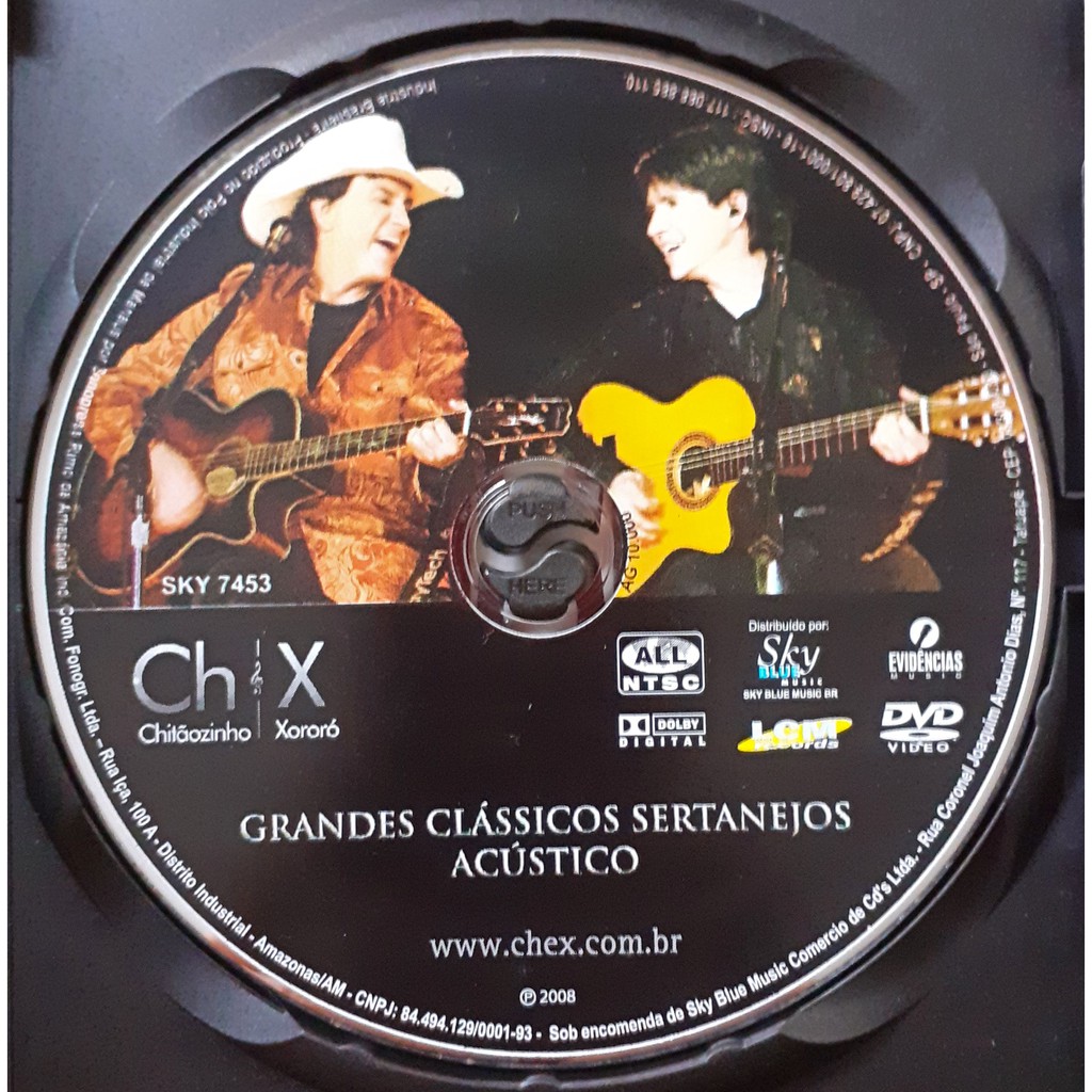 DVD SERTANEJO - SHOW ACÚSTICO CHITÃOZINHO E XORORÓ | Shopee Brasil