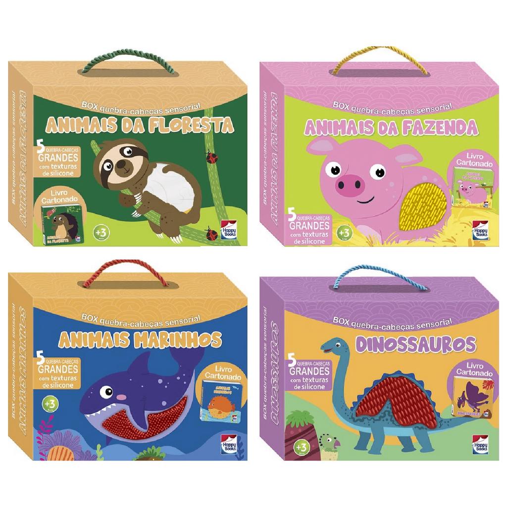 MUNDO DIVERTIDO KIDS - Meu Livro-Box com Quebra-cabeça: Animais da Fazenda