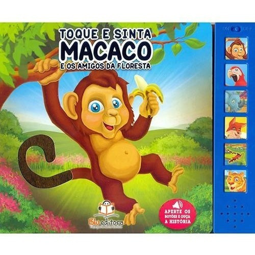 Livro Infantil Almofadado Caco Macaco