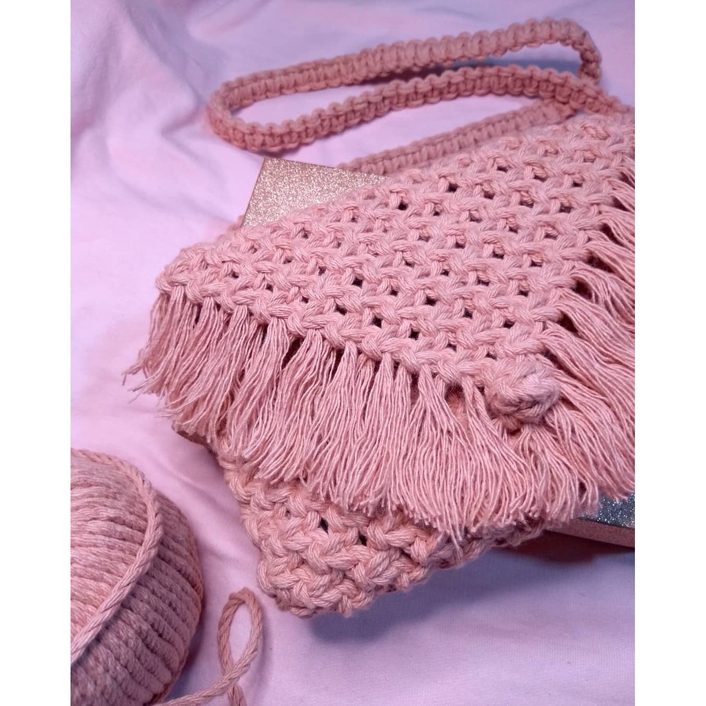 Bolsa de macrame online tutorial