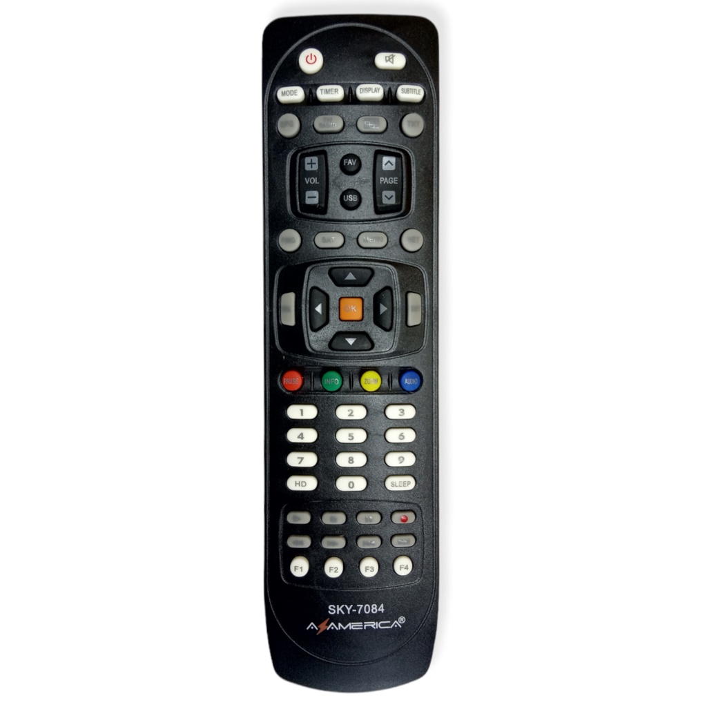 Controle Remoto Azamerica S1007 + Plus HD / S1006 / S1006 + Plus ...