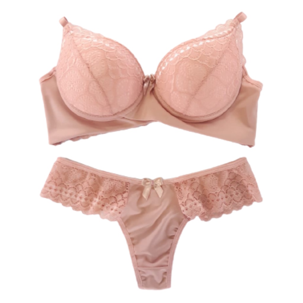 Conjunto Lingerie Sutiã Reforçado e Calcinha Fio Duplo Shopee Brasil