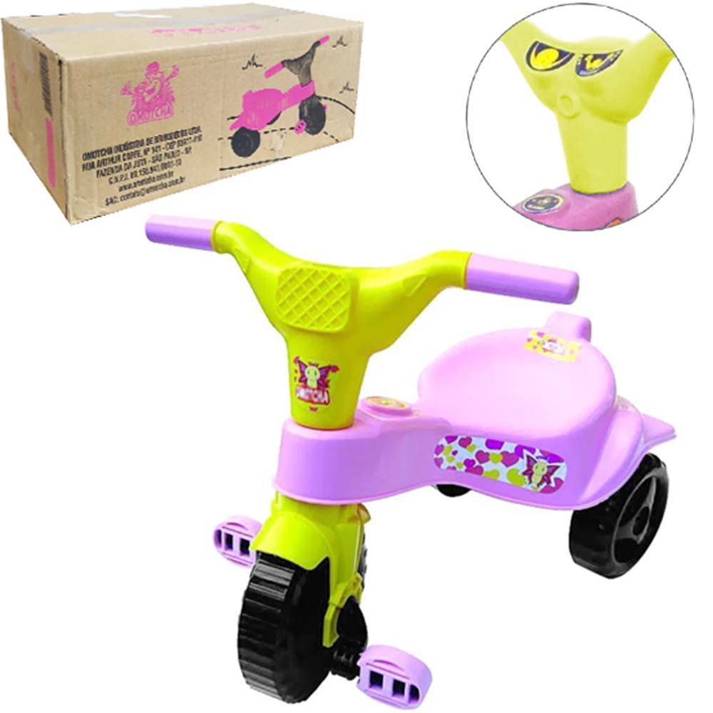 Triciclo Infantil com Empurrador Princesa - Kepler - Boutique Baby