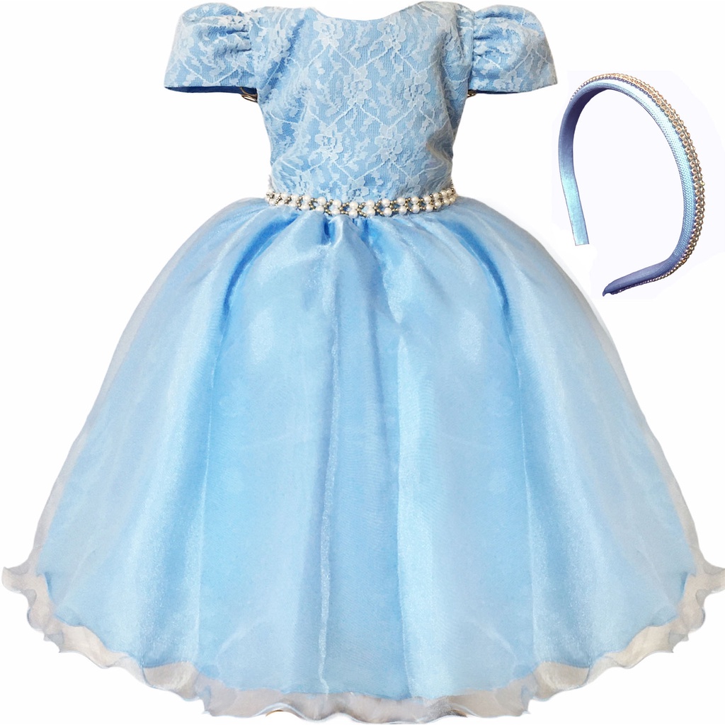 Vestido Infantil Festa Luxo Realeza Daminha Princesa Niver