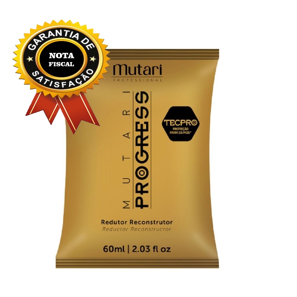 SACHÊ MUTARI PROGRESS ESCOVA SEM FORMOL 60G | Shopee Brasil