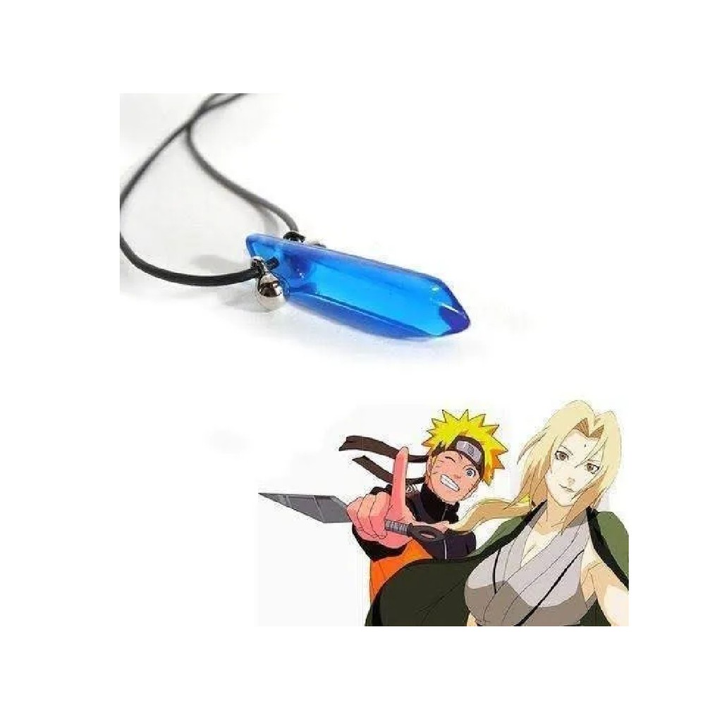 Colar Naruto Tsunade Pedra Azul Primeiro Hokage Hashirama