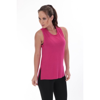 Regata Long Feminina Blusa Sobre Legging Moda Fitness Academia