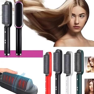 Escova De Cabelo Elétrica Pente De Aquecimento Para Alisador bivolt