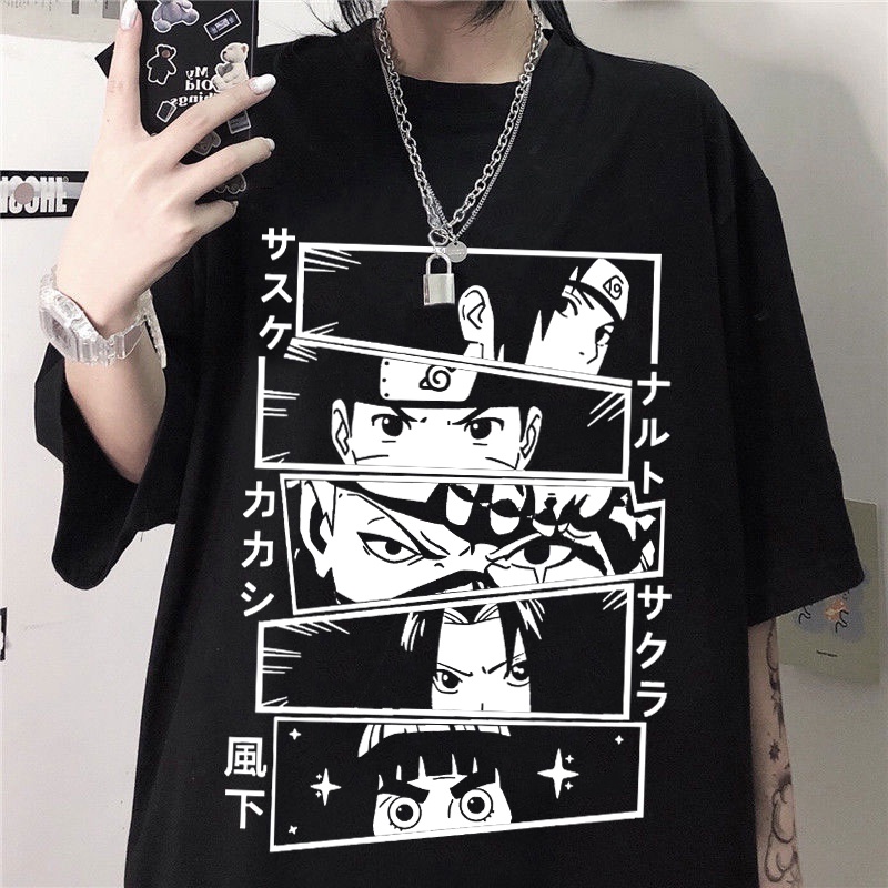 Camiseta masculina Naruto Olhos Sharingans Anime Arte Camisa Blusa Branca  Estampada em Promoção na Americanas