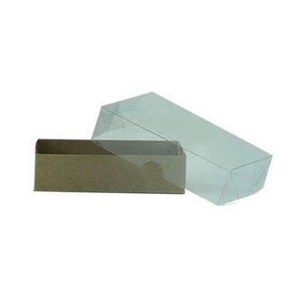 Caixa Base de Papel Tampa de Acetato Kraft CH04 20 unidades CAC Kafe Embalagens