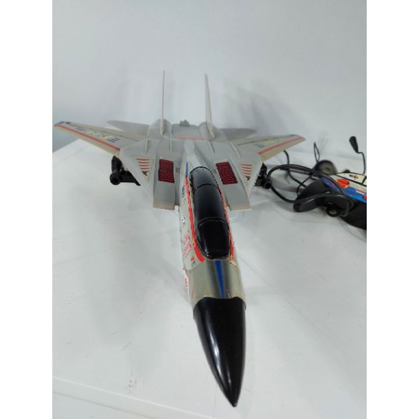 40cm Caça F14 Avião Jato Guerra Navy Controle Remoto Luz Som, Brinquedo  Importado Usado 84778568