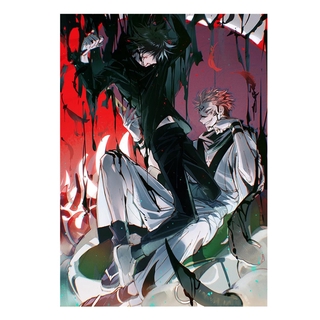 Pôster de parede Jujutsu Kaisen Gojo Satoru Fushiguro Megumi HD impresso  Decoração de rolagem para crianças, adolescentes, adultos e fãs de animes  40 x 60 cm GAYILA