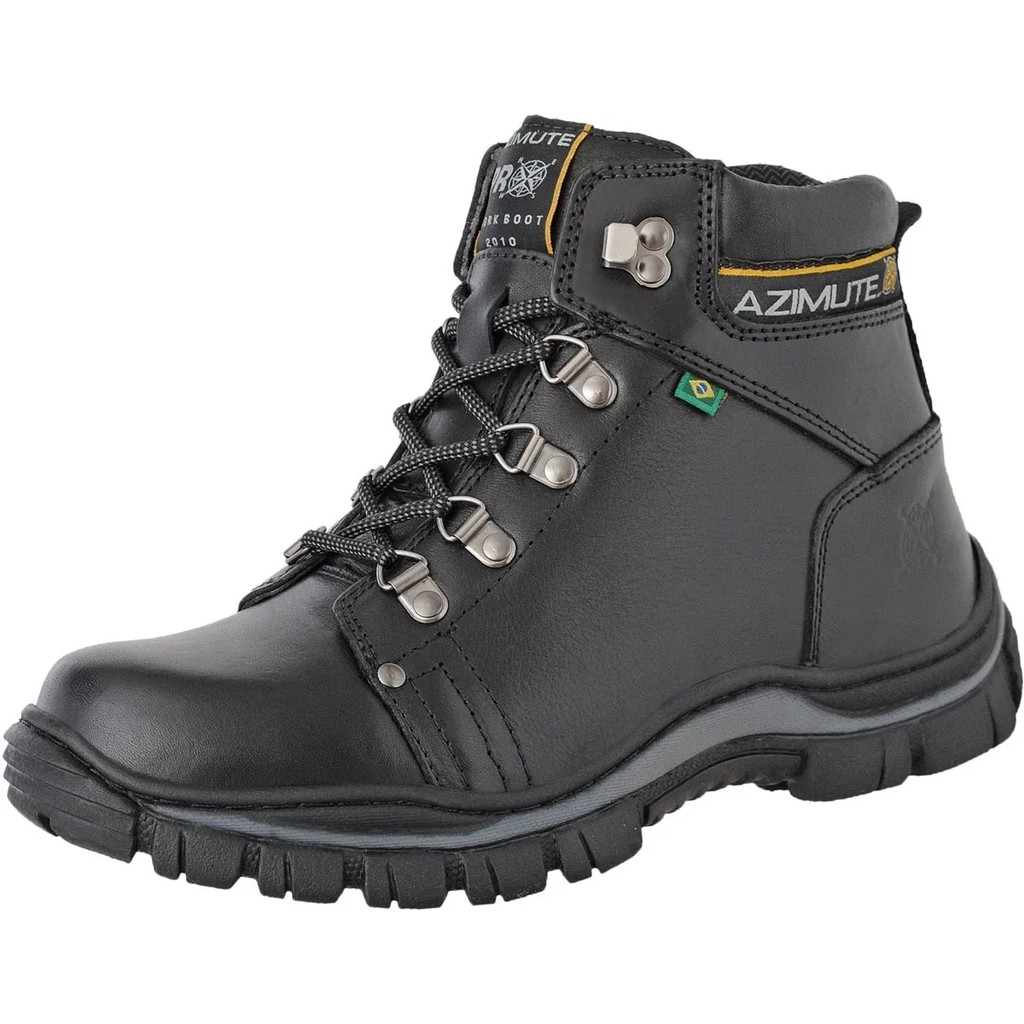 Coturno Bota Adventure Masculino em Couro Azimute Shopee Brasil - Main Image