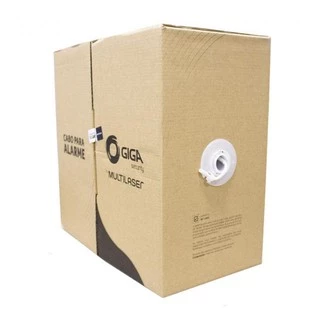 Caixa Cabo Rede Cat5 Preto Cftv Multilaser 4 Pares 300 Metros cor Preto