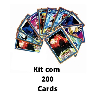 Kit 1000 Cartinhas Boruto = 250 Pacotinhos Cards Pequenos