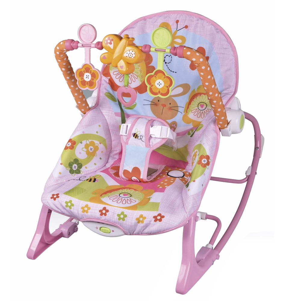 Cadeira Cadeirinha Bebê Descanso Musical Vibratória Rosa Menina Multikids  Nap Time 0 a 11kg na Americanas Empresas