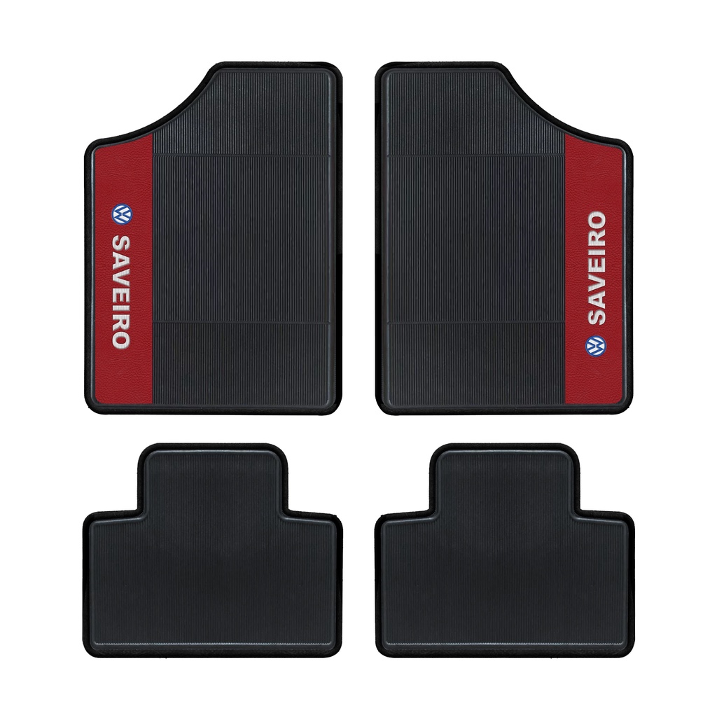 Jogo 4 Tapetes De Saveiro Quadrada G1 G2 G3 G4 Cabine Simples Dupla Estendida