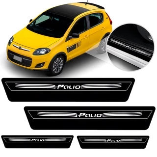 Kit 8 Peças Adesivo Soleira Porta Palio Fire Attractive Todos