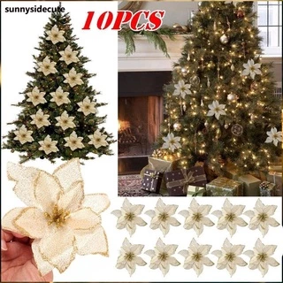 10pçs Flor Artificial Para Decoração De Árvore De Natal/natal decoração/decoraçao de natal/Decorações De Natal/enfeites de natal e decoração